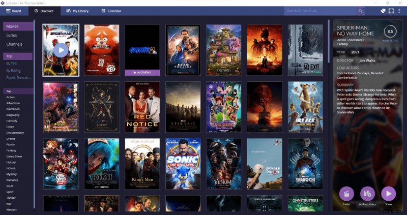 Stremio giải thích:Trung tâm đa phương tiện nhanh, giàu tính năng dành cho PC 