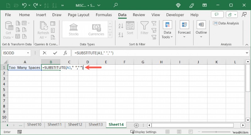 Làm sạch dữ liệu Excel:Xóa các khoảng trắng không mong muốn nhanh chóng và dễ dàng 
