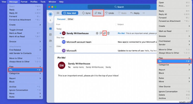 Dễ dàng ghim các email quan trọng trong Outlook:Hướng dẫn từng bước 