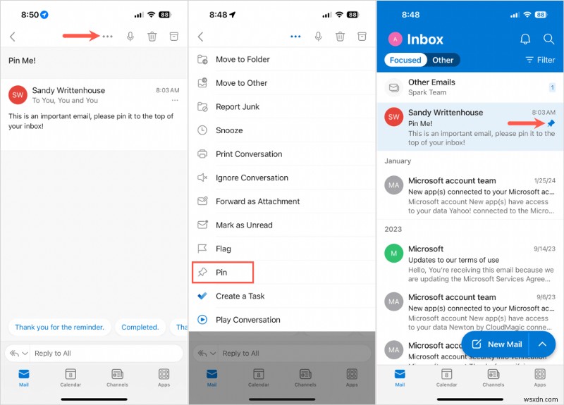 Dễ dàng ghim các email quan trọng trong Outlook:Hướng dẫn từng bước 