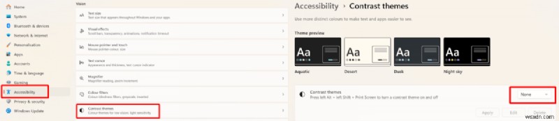 Tối ưu hóa khả năng hiển thị của Windows:Hướng dẫn về chủ đề có độ tương phản cao cho tầm nhìn thấp và độ nhạy sáng 