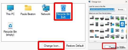 Các bước dễ dàng để thay đổi biểu tượng và thùng rác trên màn hình Windows 