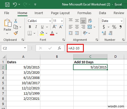 Bậc thầy về cộng và trừ ngày trong Excel:Hướng dẫn từng bước 