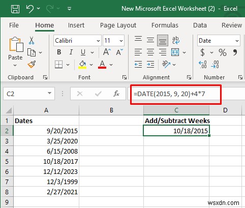 Bậc thầy về cộng và trừ ngày trong Excel:Hướng dẫn từng bước 
