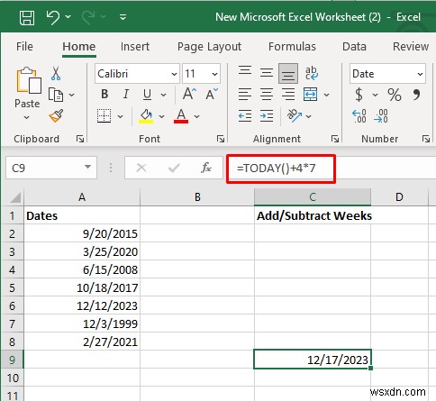 Bậc thầy về cộng và trừ ngày trong Excel:Hướng dẫn từng bước 