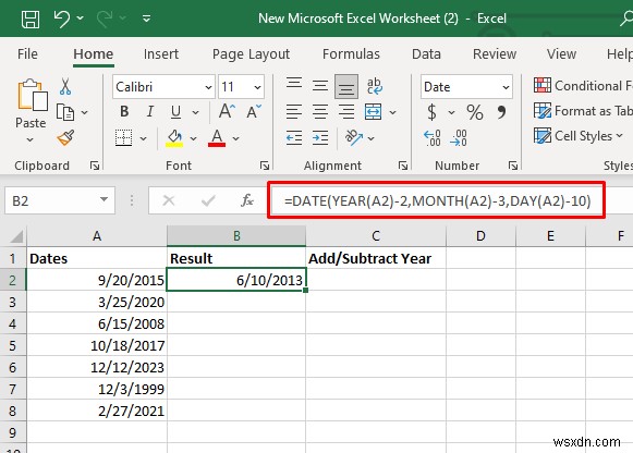 Bậc thầy về cộng và trừ ngày trong Excel:Hướng dẫn từng bước 