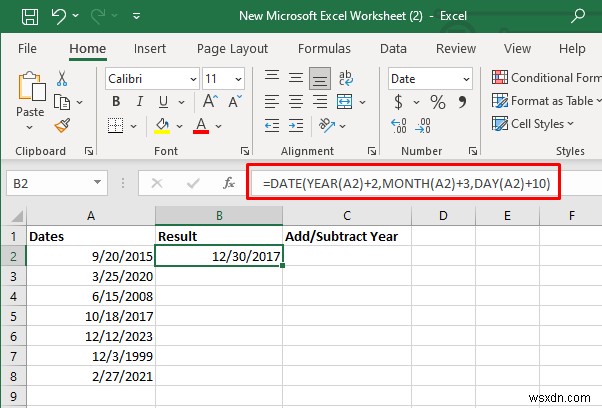 Bậc thầy về cộng và trừ ngày trong Excel:Hướng dẫn từng bước 