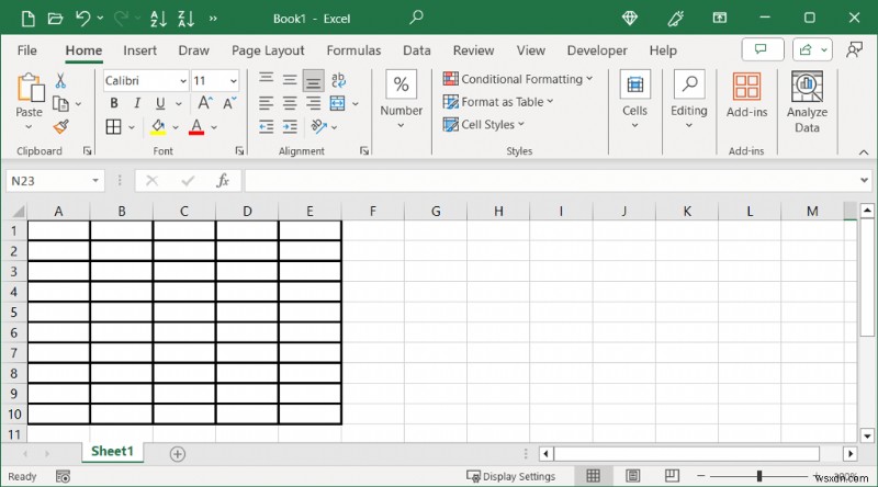 Cách áp dụng đường viền đậm và đường nét nâng cao trong Microsoft Excel 