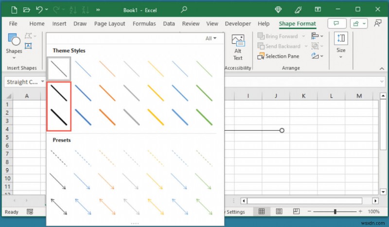 Cách áp dụng đường viền đậm và đường nét nâng cao trong Microsoft Excel 