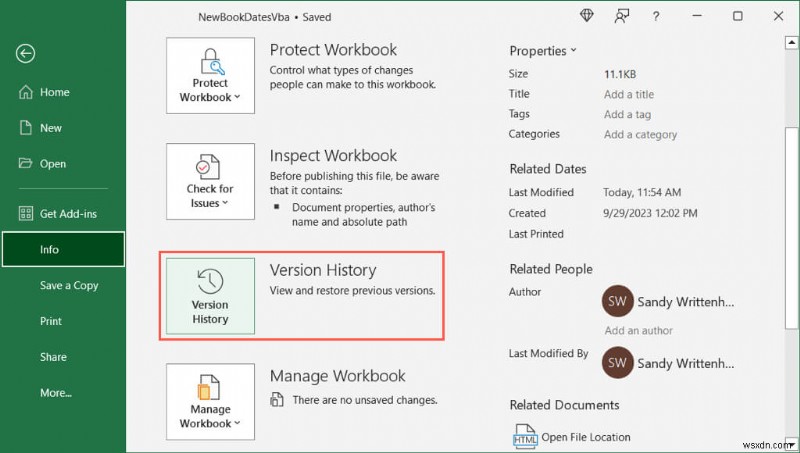 Lịch sử phiên bản Excel chính:Xem và khôi phục các phiên bản sổ làm việc trước đây một cách dễ dàng 