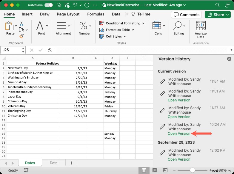 Lịch sử phiên bản Excel chính:Xem và khôi phục các phiên bản sổ làm việc trước đây một cách dễ dàng 