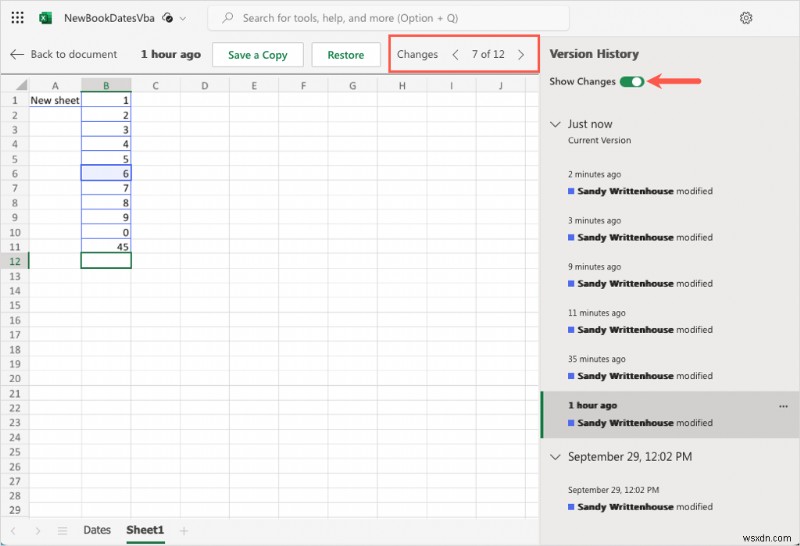 Lịch sử phiên bản Excel chính:Xem và khôi phục các phiên bản sổ làm việc trước đây một cách dễ dàng 