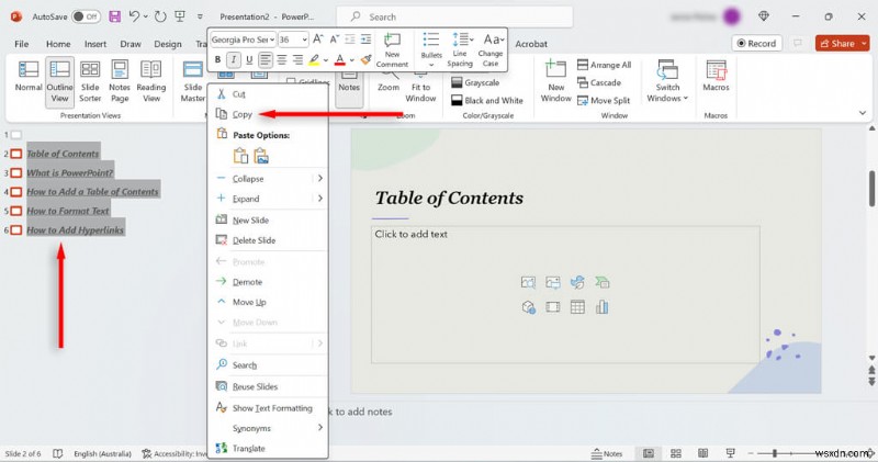 Tạo một slide mục lục chuyên nghiệp trong PowerPoint – Hướng dẫn từng bước 