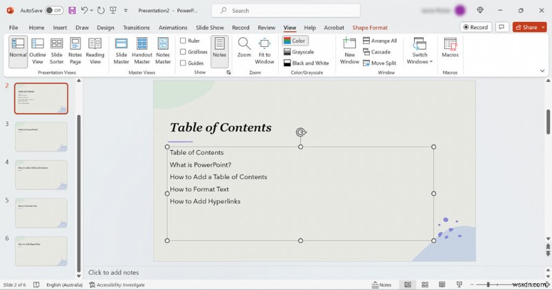 Tạo một slide mục lục chuyên nghiệp trong PowerPoint – Hướng dẫn từng bước 