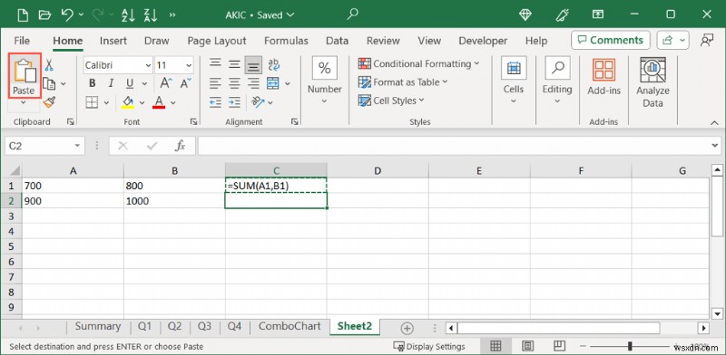 Master Excel:Sao chép và dán công thức hiệu quả 