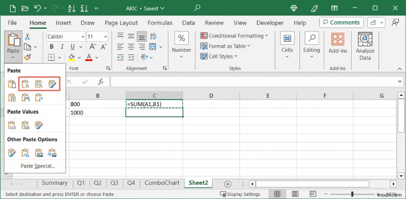 Master Excel:Sao chép và dán công thức hiệu quả 
