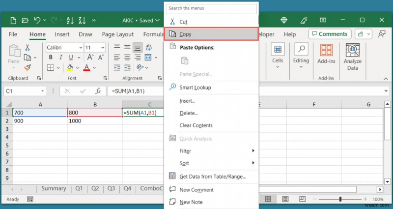 Master Excel:Sao chép và dán công thức hiệu quả 