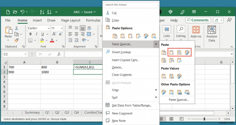 Master Excel:Sao chép và dán công thức hiệu quả 