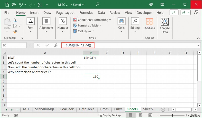Master Excel:Đếm ký tự trong ô với công thức đơn giản 