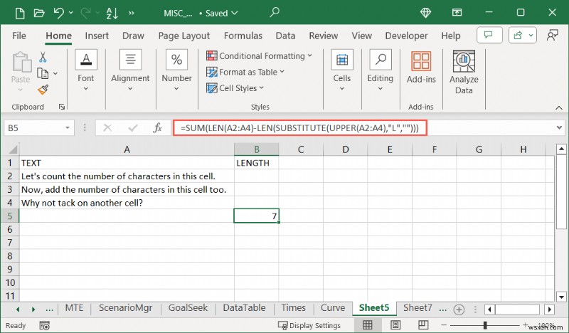 Master Excel:Đếm ký tự trong ô với công thức đơn giản 