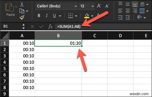 Thêm phút vào thời gian trong Excel:Hướng dẫn từng bước 