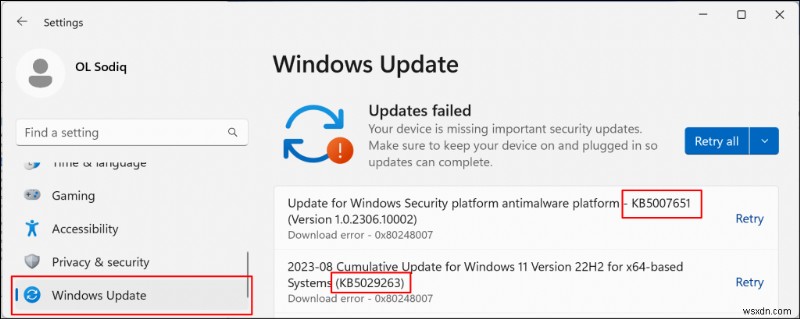 Giải quyết nhanh chóng lỗi cập nhật Windows 11  Đã xảy ra lỗi như kế hoạch  
