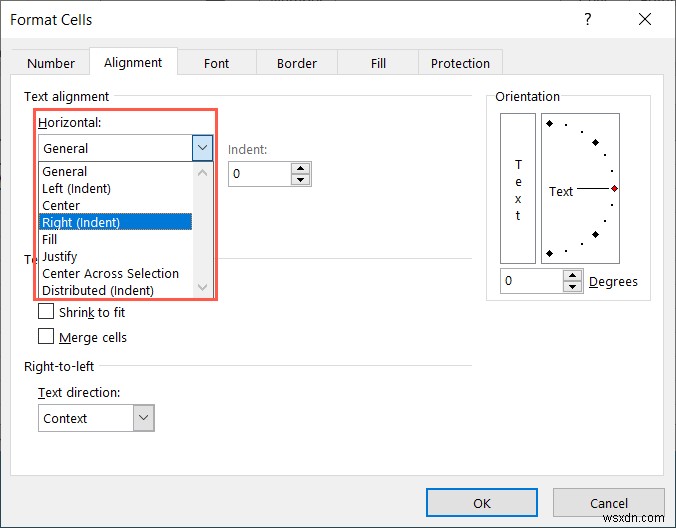 Căn chỉnh ô trong Excel:Hướng dẫn nhanh để tùy chỉnh căn chỉnh ô 