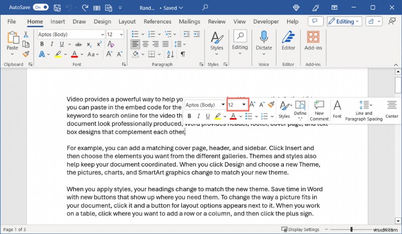 Cách phóng to dấu chấm trong Microsoft Word để in rõ hơn 