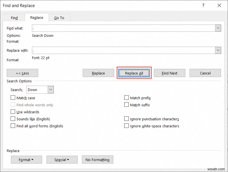 Cách phóng to dấu chấm trong Microsoft Word để in rõ hơn 