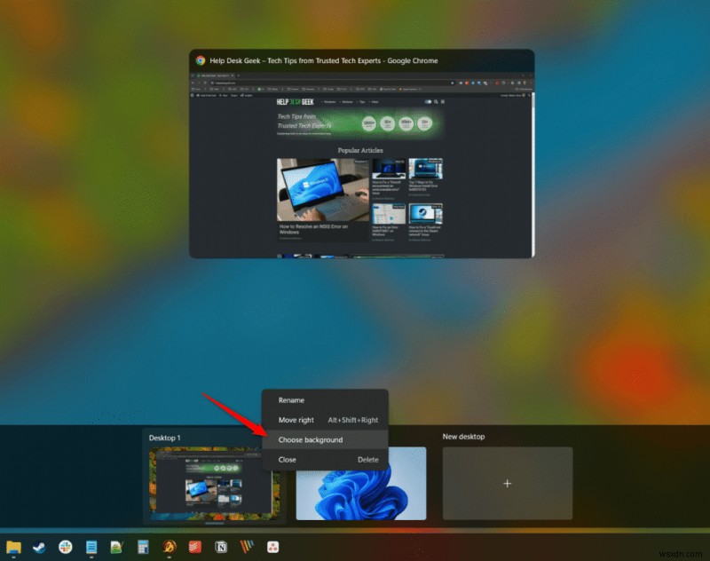 Đặt hình nền duy nhất cho mỗi màn hình ảo trong Windows 11:Hướng dẫn từng bước 