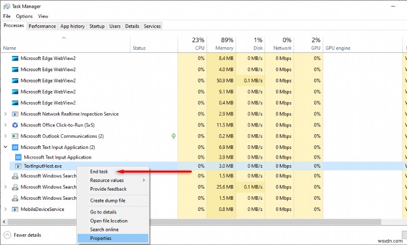 Giải thích về Microsoft TextInputHost.exe:Mục đích, Tác động và Cách khắc phục 