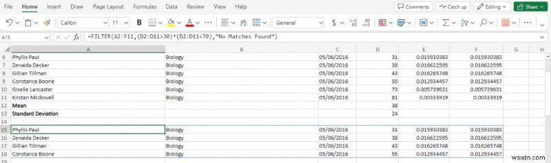 Hàm LỌC của Master Excel:Hướng dẫn nhanh về lọc dữ liệu động 
