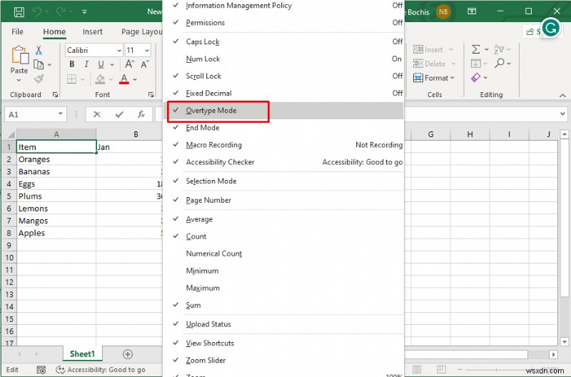 Làm chủ thanh trạng thái Excel:Mẹo tùy chỉnh và năng suất 