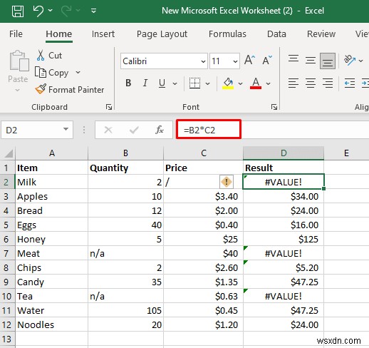 Sửa lỗi #VALUE! Lỗi trong Excel – Giải pháp nhanh chóng, đáng tin cậy 