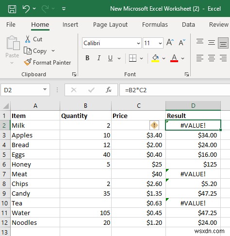 Sửa lỗi #VALUE! Lỗi trong Excel – Giải pháp nhanh chóng, đáng tin cậy 