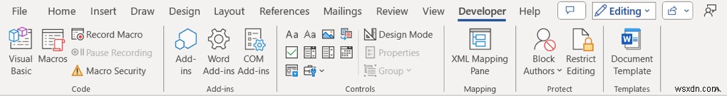 Kích hoạt và sử dụng tab nhà phát triển trong Microsoft Word:Hướng dẫn nhanh 