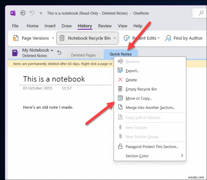Khôi phục sổ ghi chép OneNote đã xóa:Hướng dẫn từng bước 