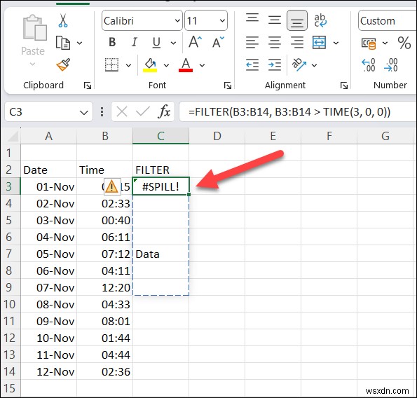 Giải quyết lỗi #SPILL trong Excel:Cách khắc phục từng bước để tràn mượt mà 