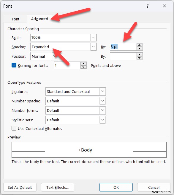 Tinh chỉnh khoảng cách giữa các chữ cái trong Microsoft Word để có tài liệu rõ ràng, dễ đọc 