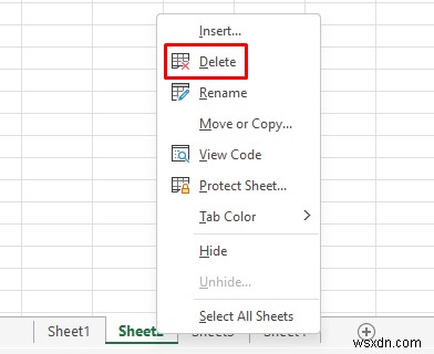 Hướng dẫn nhanh chóng và dễ dàng để xóa bảng tính trong Microsoft Excel 