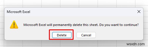 Hướng dẫn nhanh chóng và dễ dàng để xóa bảng tính trong Microsoft Excel 