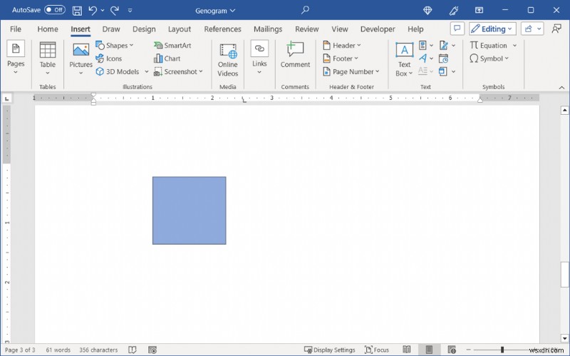 Tạo Genogram trong Microsoft Word:Hướng dẫn từng bước 
