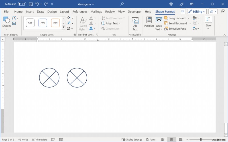 Tạo Genogram trong Microsoft Word:Hướng dẫn từng bước 