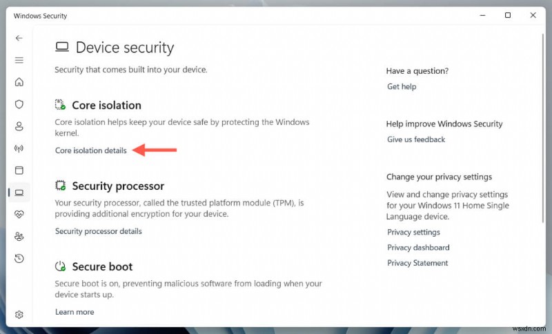 Cách tắt thông báo “Chế độ bảo vệ của cơ quan bảo mật cục bộ đã tắt” trong Windows 11 
