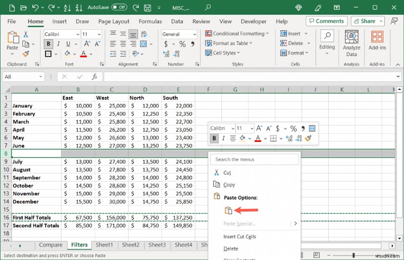 Làm chủ phong trào hàng Excel:Kỹ thuật hiệu quả để sắp xếp lại dữ liệu 