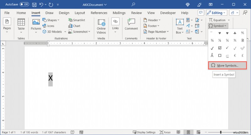 Chèn Biểu tượng X-Bar trong Microsoft Word:Hướng dẫn đơn giản cho Windows &Mac 
