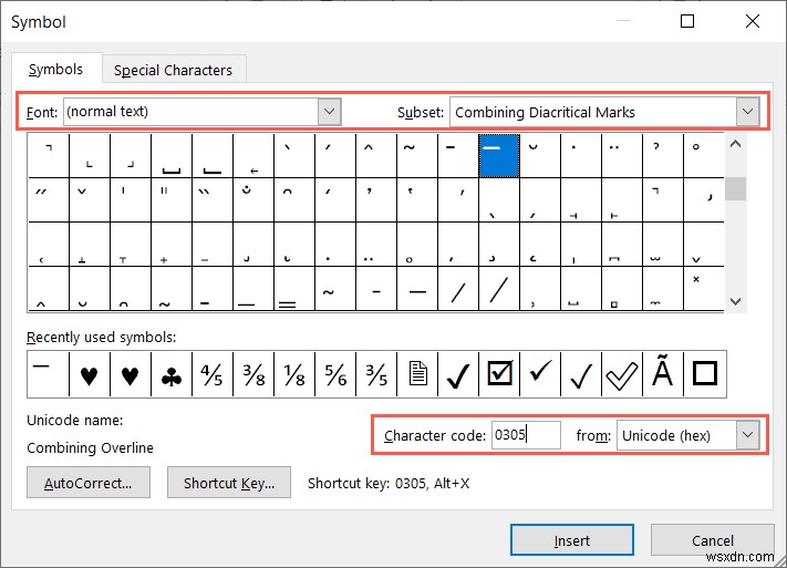 Chèn Biểu tượng X-Bar trong Microsoft Word:Hướng dẫn đơn giản cho Windows &Mac 