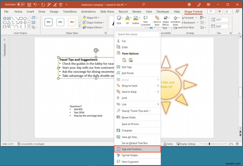 Điều chỉnh lề trang chiếu và văn bản trong PowerPoint để có bản trình bày chuyên nghiệp 