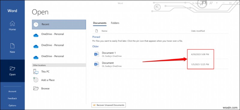 Khám phá thời điểm tài liệu Word được tạo hoặc sửa đổi trong Windows 