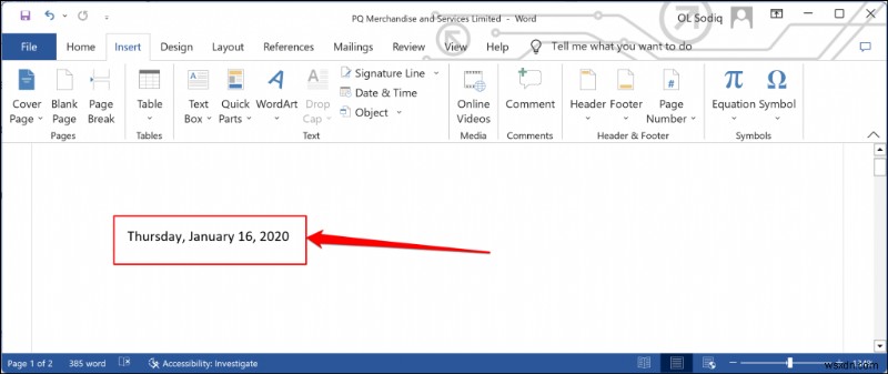 Khám phá thời điểm tài liệu Word được tạo hoặc sửa đổi trong Windows 